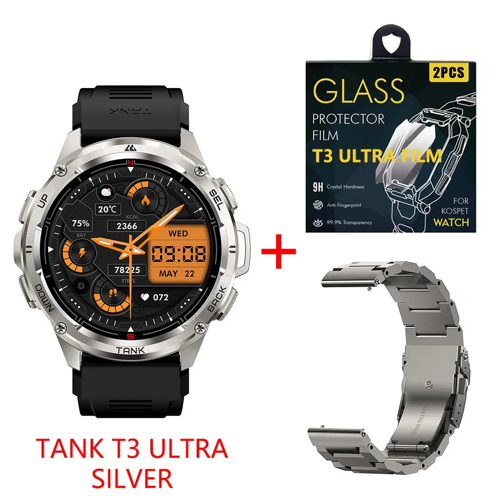 Kospet Tank T3 Ultra GPS Smartwatch with FREE Strap and Screen Protector