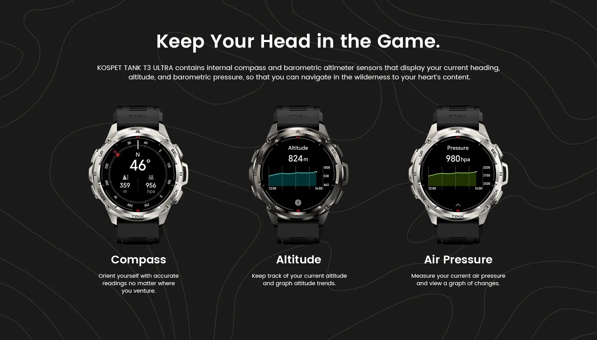 Kospet Tank T3 Ultra GPS Smartwatch with FREE Strap and Screen Protector