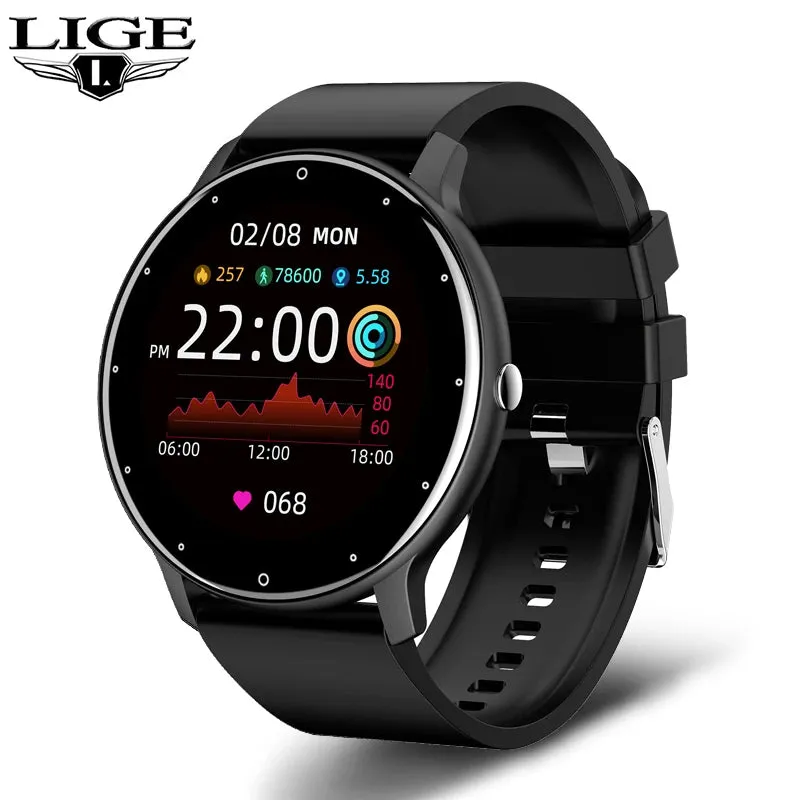 LIGE Smart Watch - Full Touch Fitness Tracker