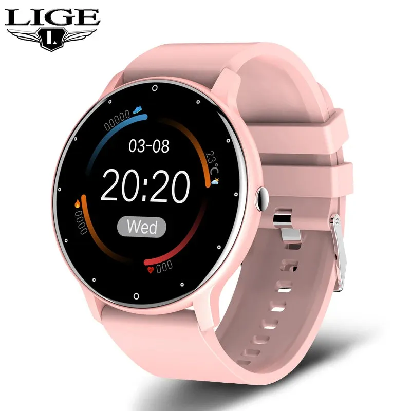 LIGE Smart Watch - Full Touch Fitness Tracker