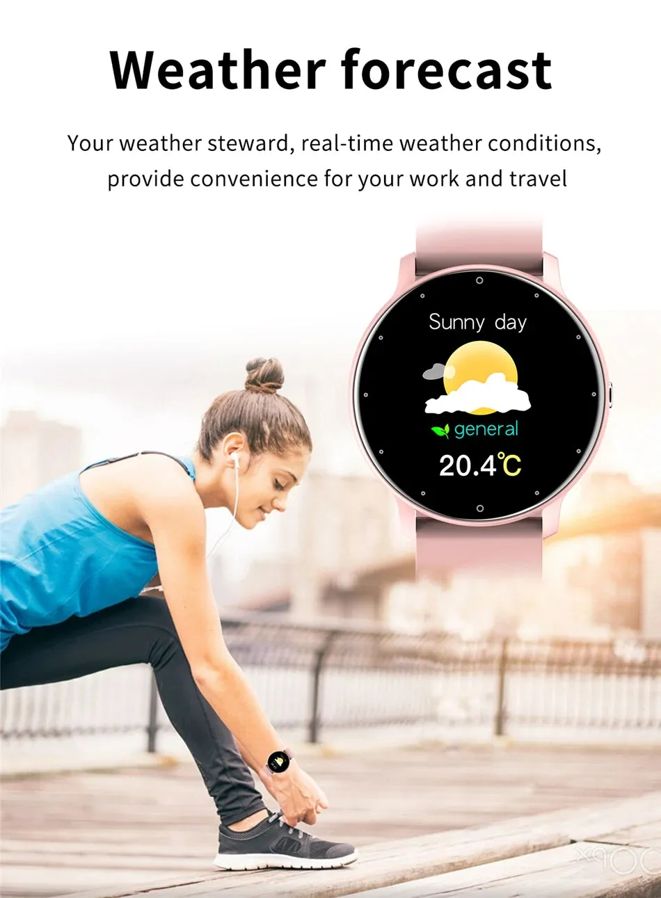 LIGE Smart Watch - Full Touch Fitness Tracker
