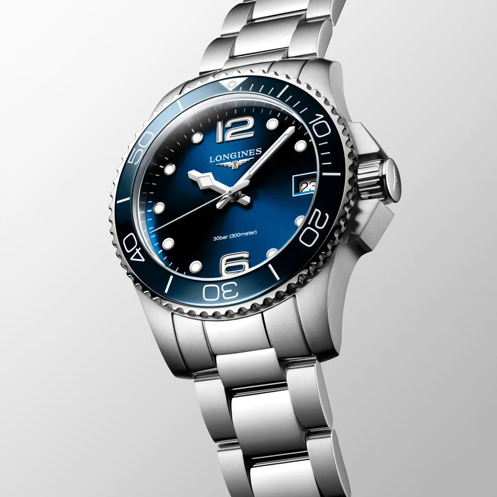 Longines HydroConquest 32mm Blue Dial Quartz Ladies Watch L3.370.4.96.6