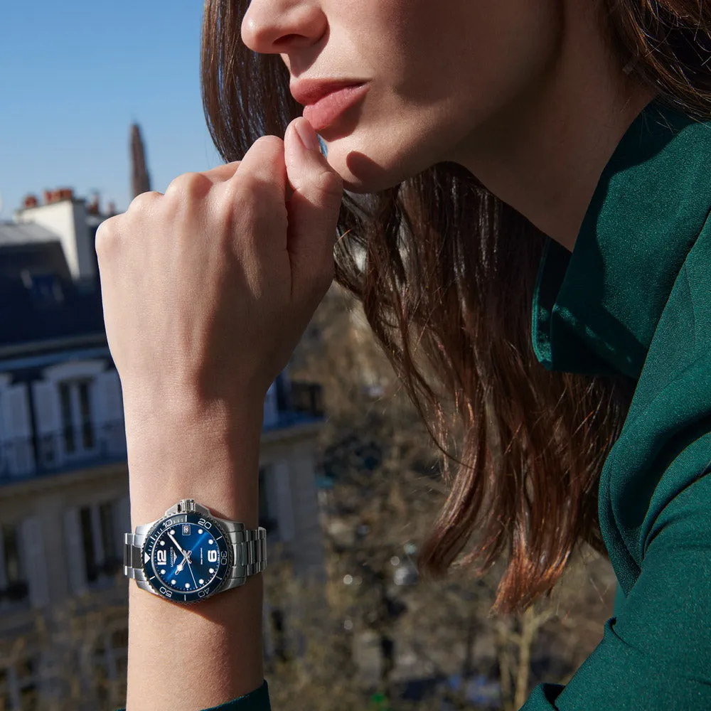 Longines HydroConquest 32mm Blue Dial Quartz Ladies Watch L3.370.4.96.6