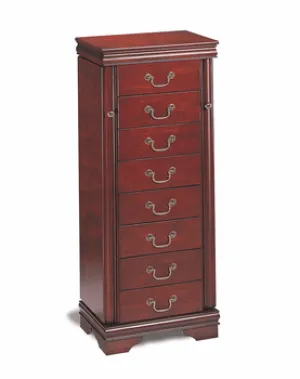 Louis Philippe Wood Jewelry Armoire
