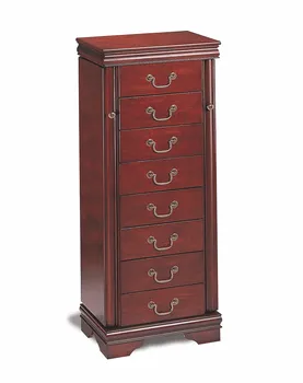 Louis Philippe Wood Jewelry Armoire