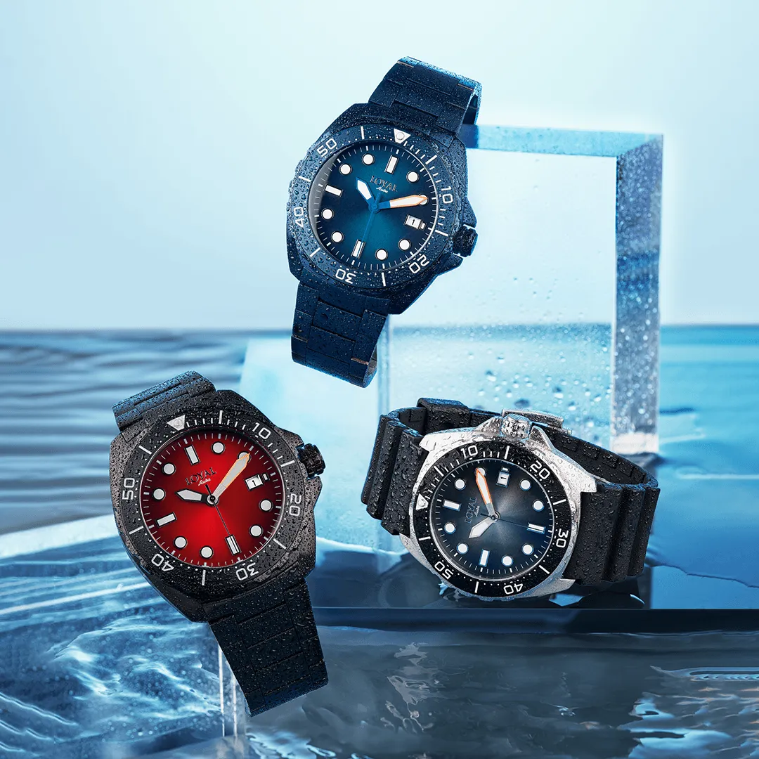 Loyal Scuba Diver Men's 44mm Plated Quartz Watch