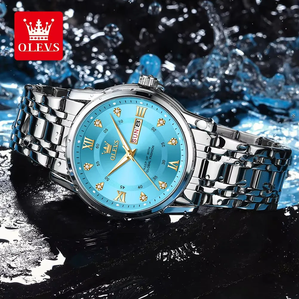 Luxury Top Brand  Quartz Watch for Men Stainless Steel Waterproof Watches Classic Business Men'S Wristwatch (Exclusive New)
