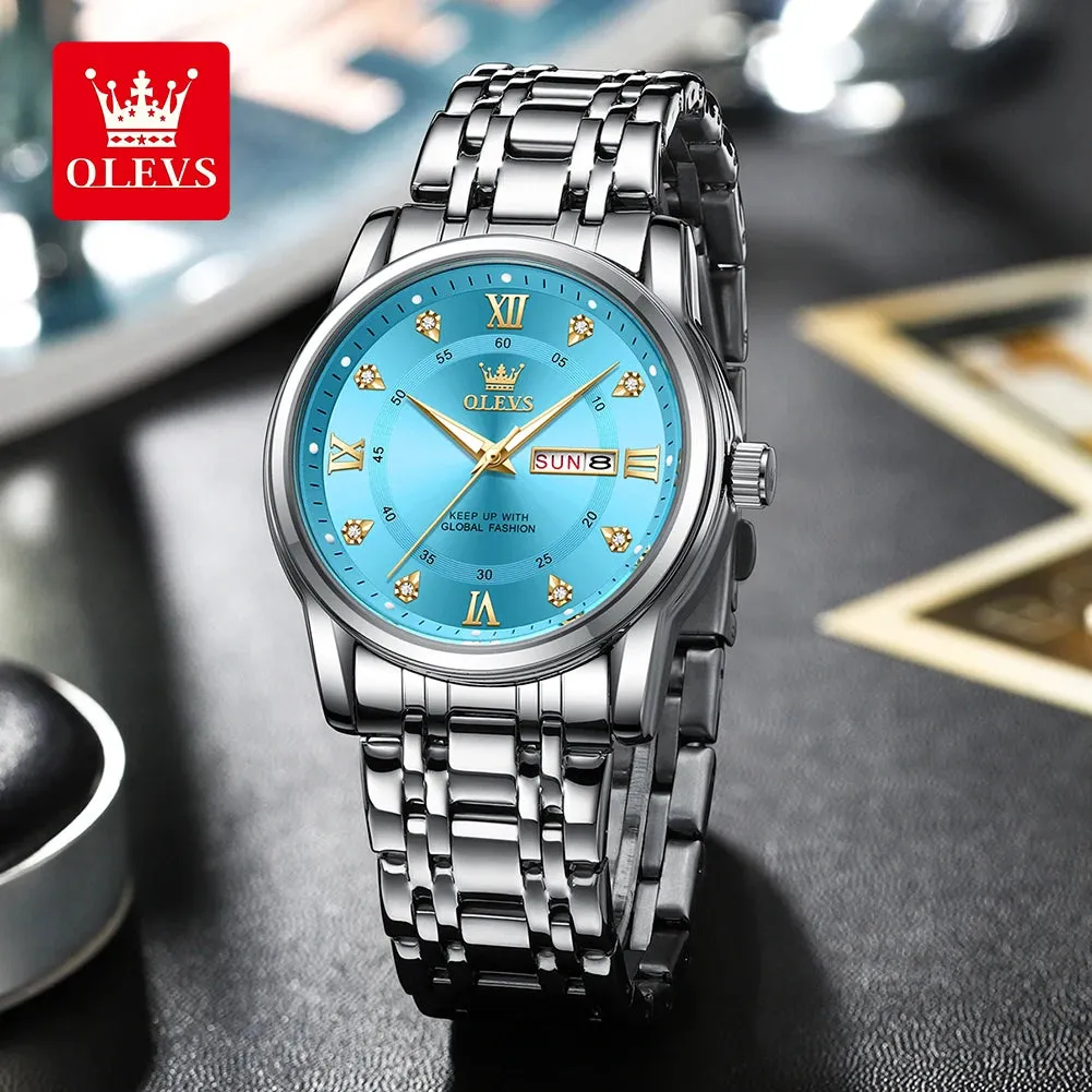 Luxury Top Brand  Quartz Watch for Men Stainless Steel Waterproof Watches Classic Business Men'S Wristwatch (Exclusive New)