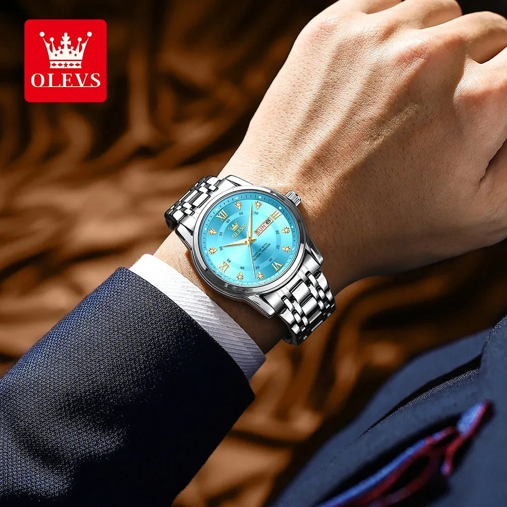 Luxury Top Brand  Quartz Watch for Men Stainless Steel Waterproof Watches Classic Business Men'S Wristwatch (Exclusive New)