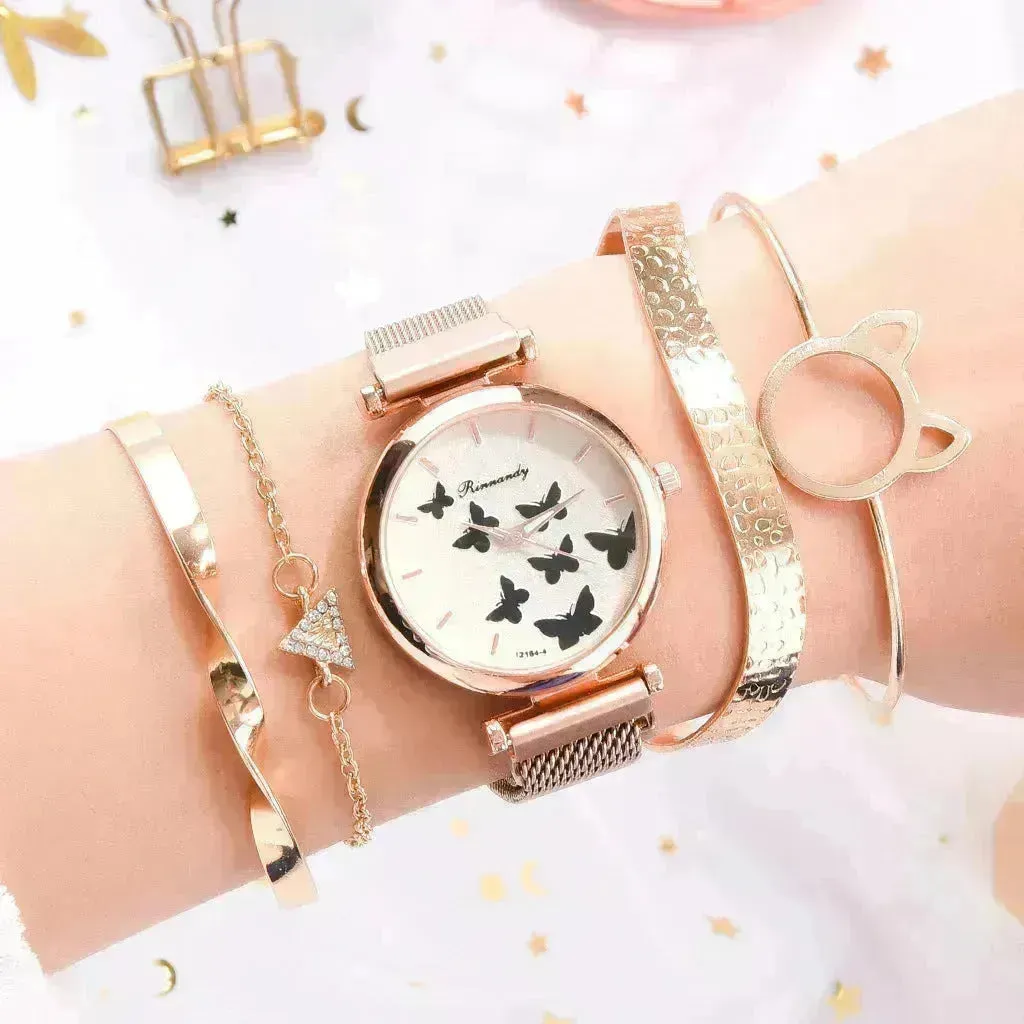 Magnet buckle leisure watch