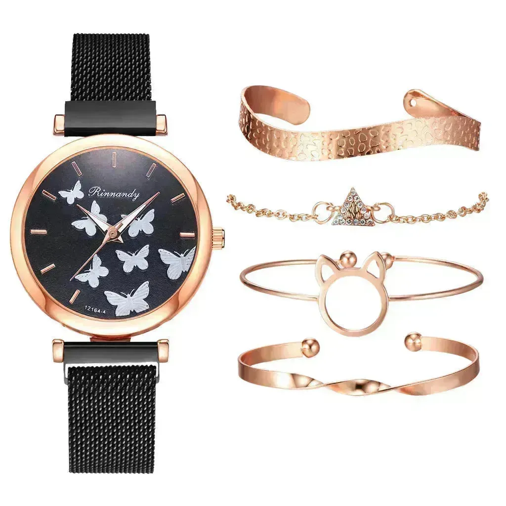 Magnet buckle leisure watch