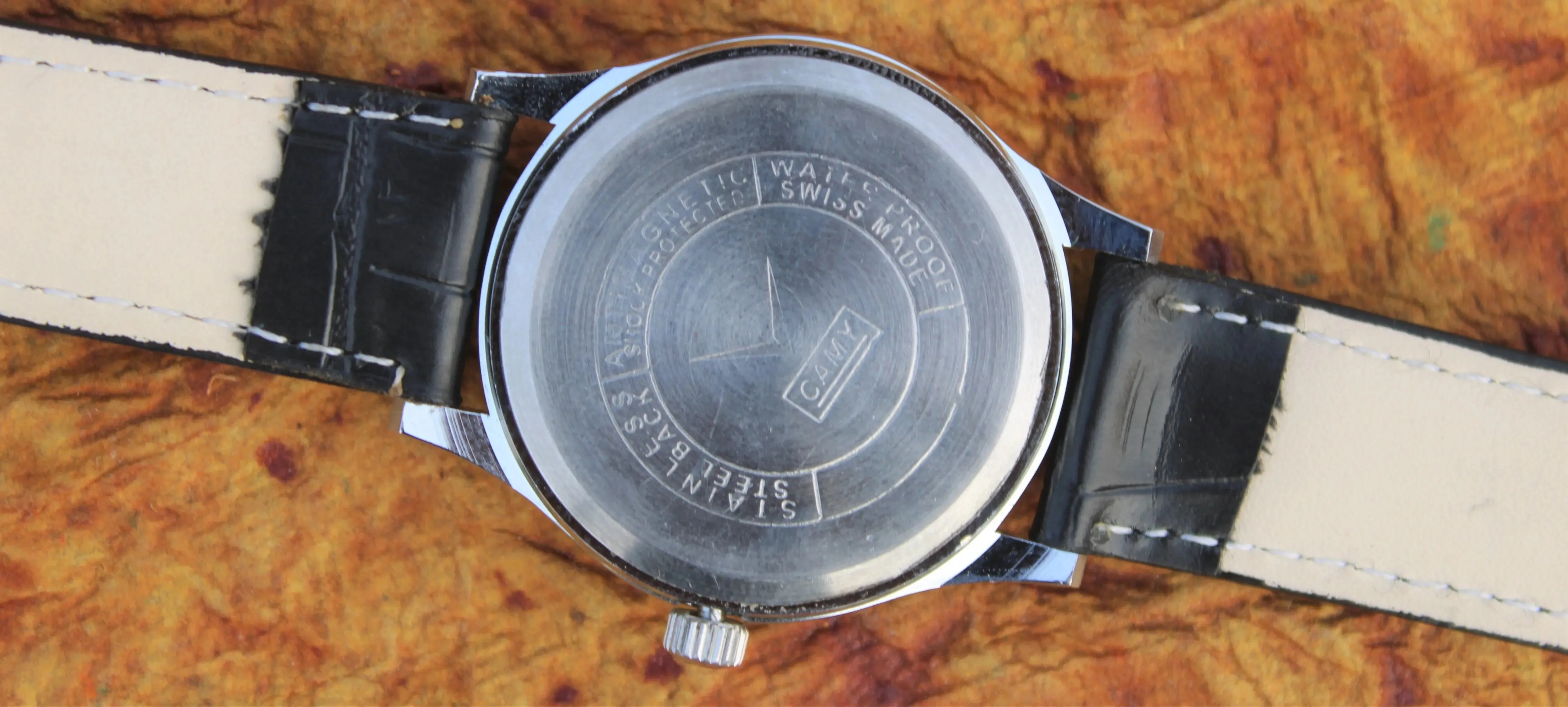 Mechanical Men's Watch Camy Geneva Vintage 17 Jewels FHF ST96 Swiss Hand Wind Mechanism