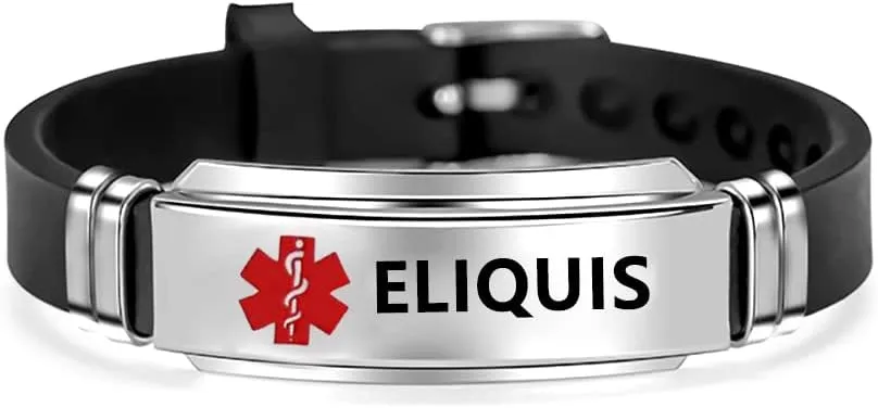 Medical Alert Silicone Sport Bracelet for Men Women Stainless Steel First Aid Health Monitoring Adjustable Emergency ID Wristband Bracelets
