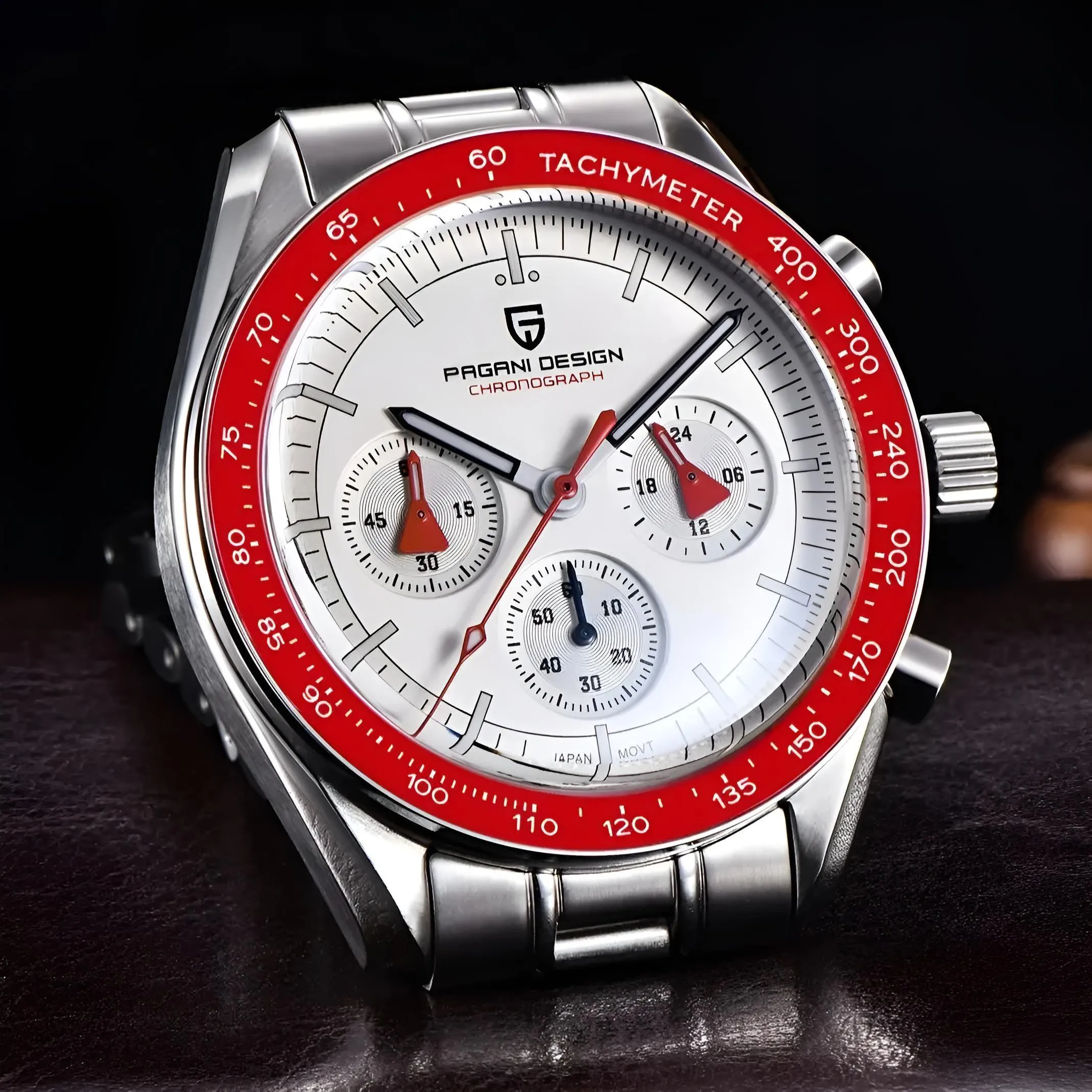 Men's Omega Speedmaster Moonwatch Homage Watches Luxury Quartz Wrist Watch For Men AR Sapphire Speed Chronograph Automatic Date