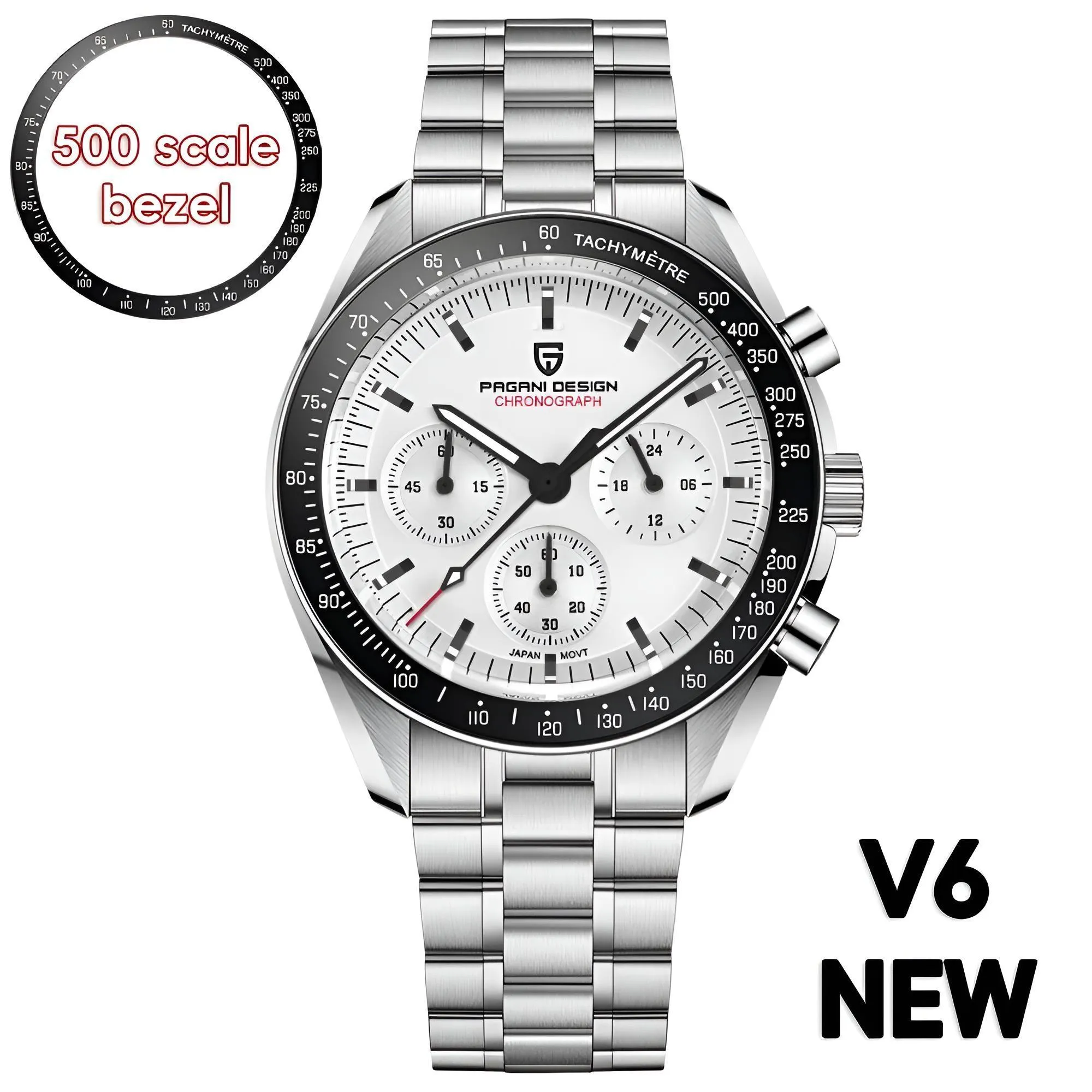 Men's Omega Speedmaster Moonwatch Homage Watches Luxury Quartz Wrist Watch For Men AR Sapphire Speed Chronograph Automatic Date