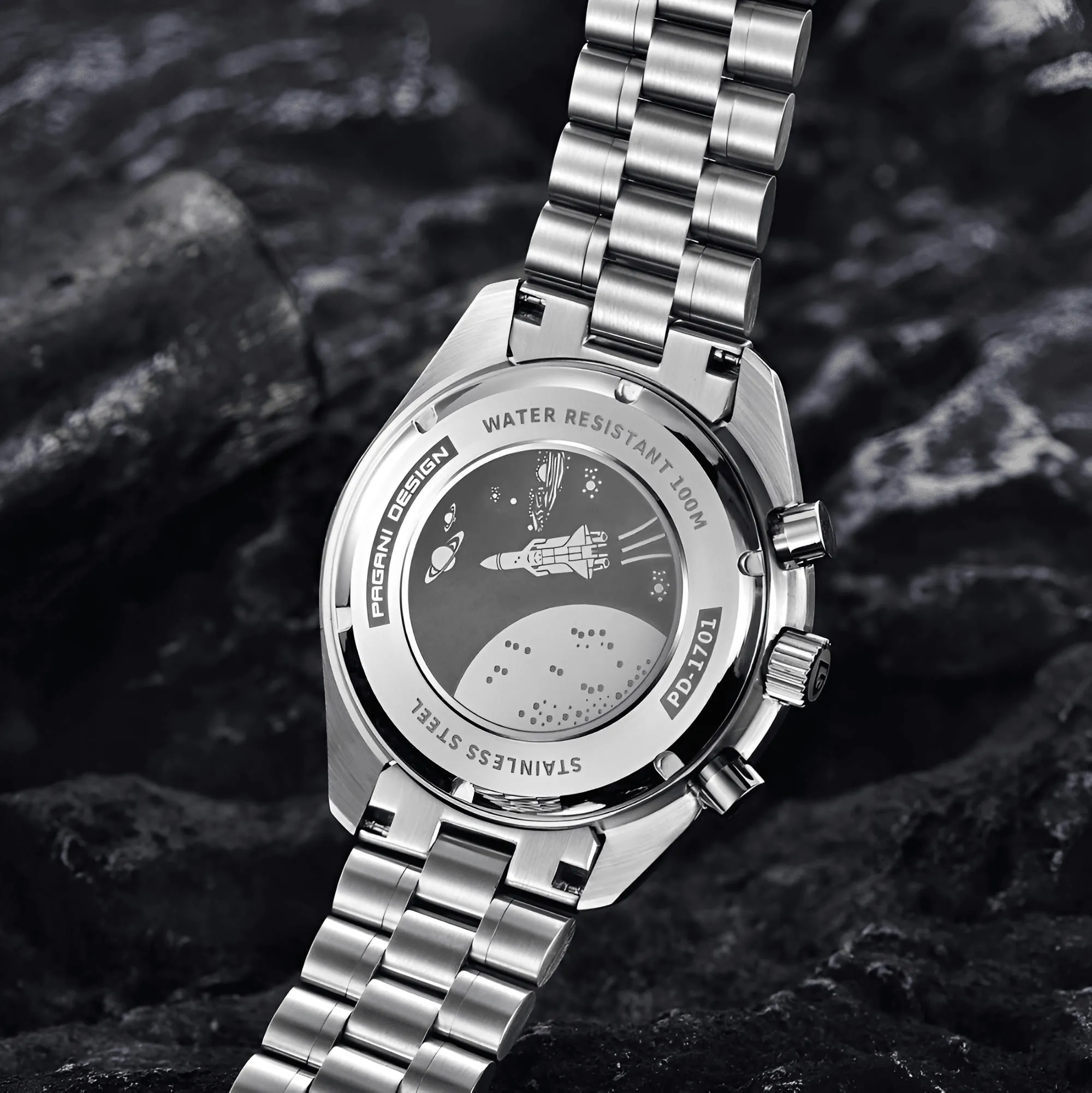 Men's Omega Speedmaster Moonwatch Homage Watches Luxury Quartz Wrist Watch For Men AR Sapphire Speed Chronograph Automatic Date