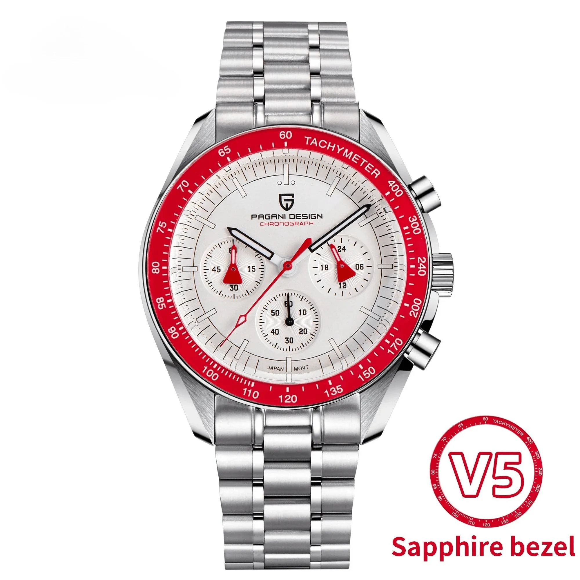 Men's Omega Speedmaster Moonwatch Homage Watches Luxury Quartz Wrist Watch For Men AR Sapphire Speed Chronograph Automatic Date