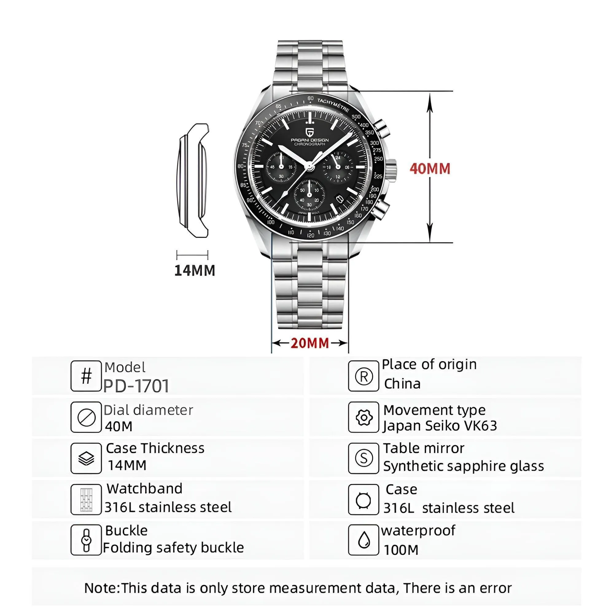 Men's Omega Speedmaster Moonwatch Homage Watches Luxury Quartz Wrist Watch For Men AR Sapphire Speed Chronograph Automatic Date
