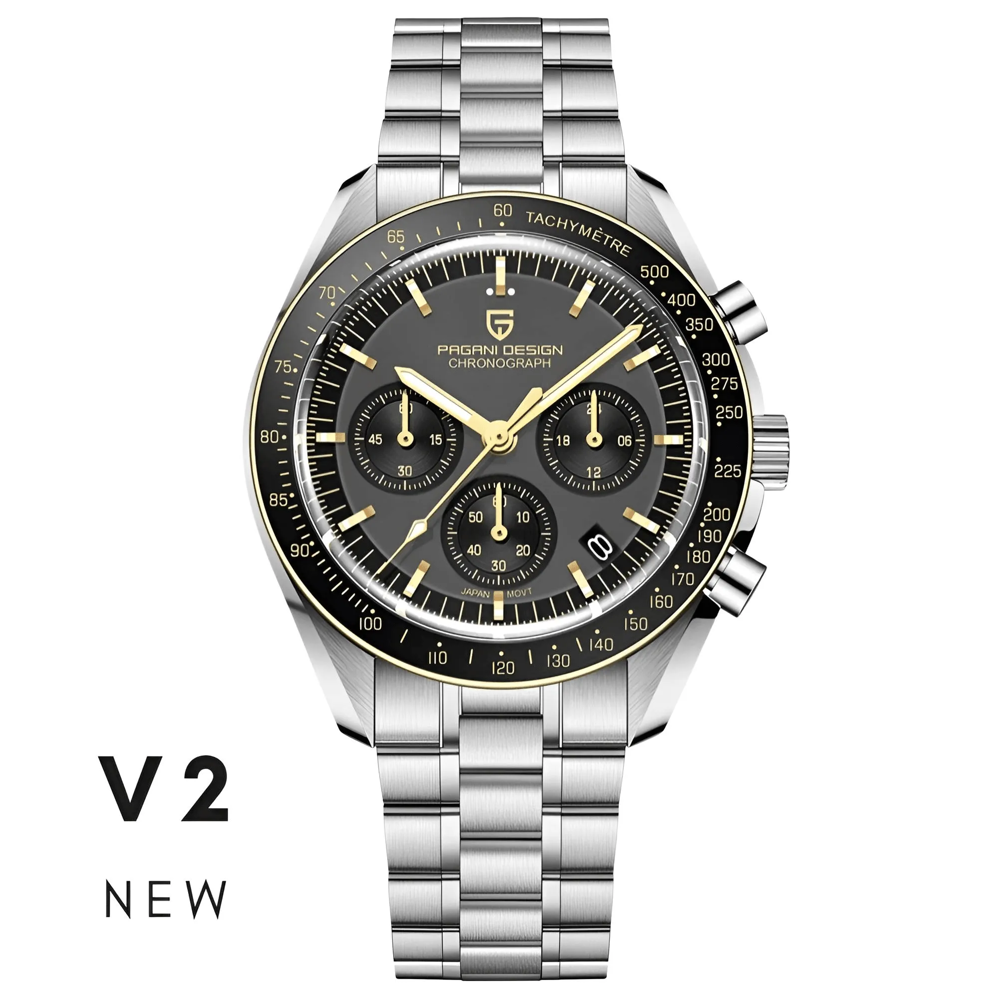 Men's Omega Speedmaster Moonwatch Homage Watches Luxury Quartz Wrist Watch For Men AR Sapphire Speed Chronograph Automatic Date
