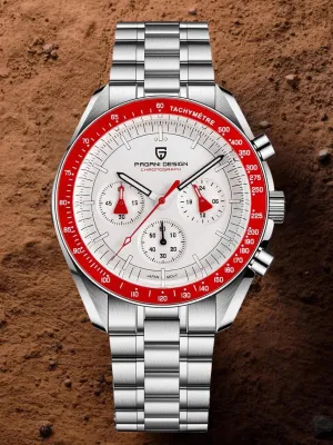 Men's Omega Speedmaster Moonwatch Homage Watches Luxury Quartz Wrist Watch For Men AR Sapphire Speed Chronograph Automatic Date