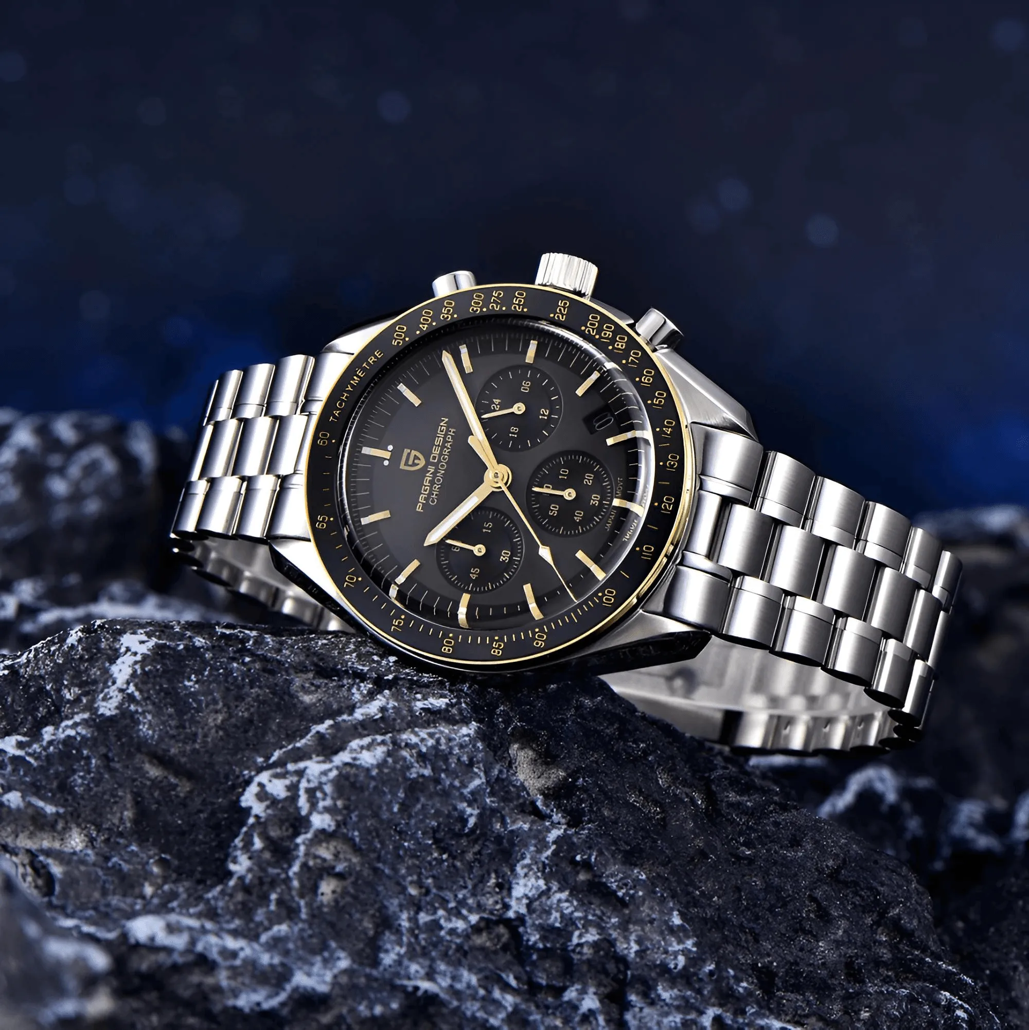 Men's Omega Speedmaster Moonwatch Homage Watches Luxury Quartz Wrist Watch For Men AR Sapphire Speed Chronograph Automatic Date