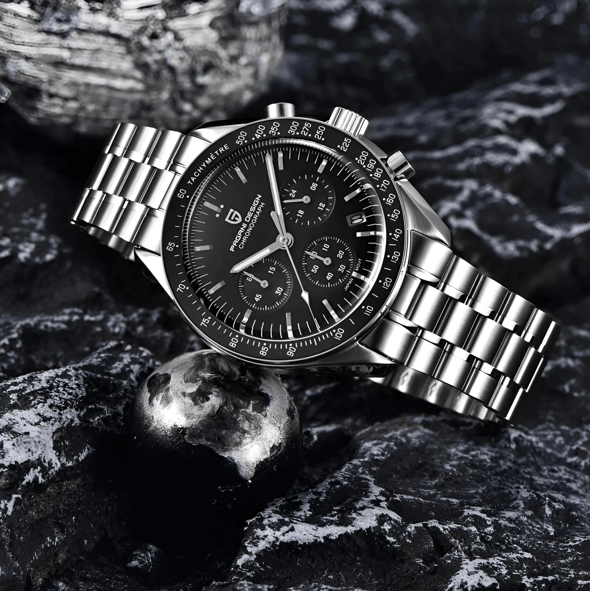 Men's Omega Speedmaster Moonwatch Homage Watches Luxury Quartz Wrist Watch For Men AR Sapphire Speed Chronograph Automatic Date