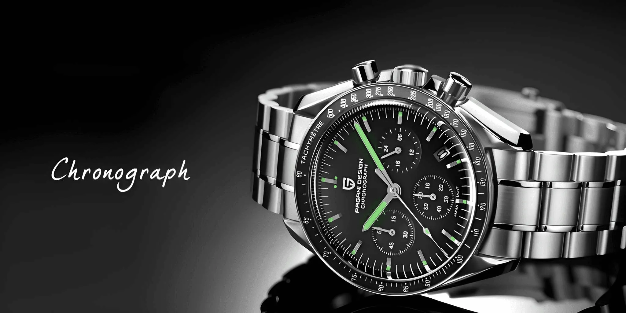 Men's Omega Speedmaster Moonwatch Homage Watches Luxury Quartz Wrist Watch For Men AR Sapphire Speed Chronograph Automatic Date