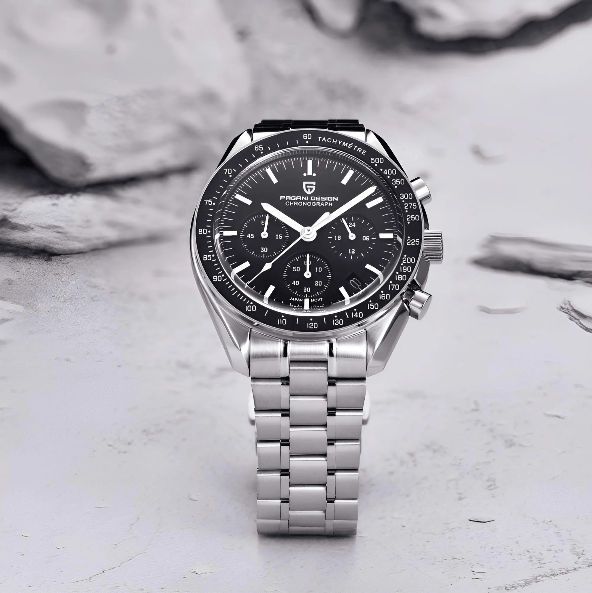 Men's Omega Speedmaster Moonwatch Homage Watches Luxury Quartz Wrist Watch For Men AR Sapphire Speed Chronograph Automatic Date