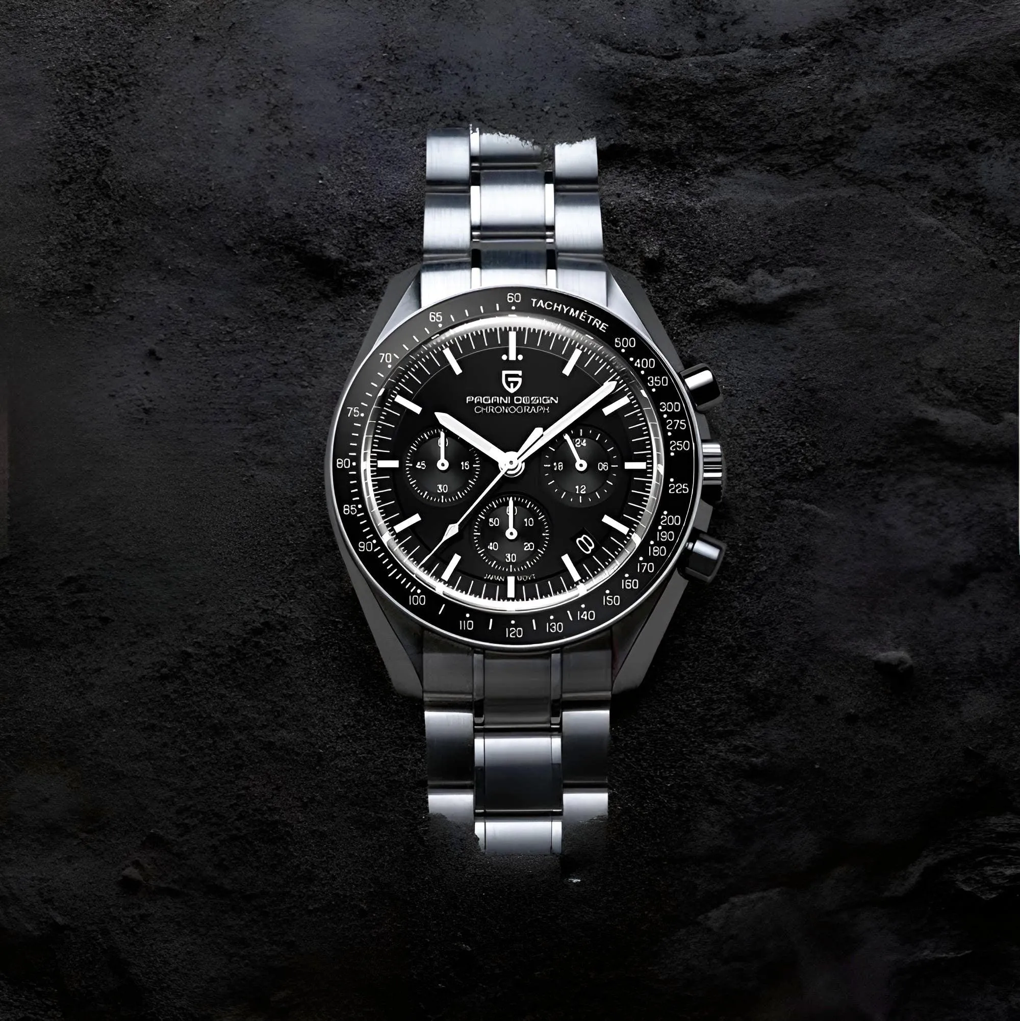 Men's Omega Speedmaster Moonwatch Homage Watches Luxury Quartz Wrist Watch For Men AR Sapphire Speed Chronograph Automatic Date