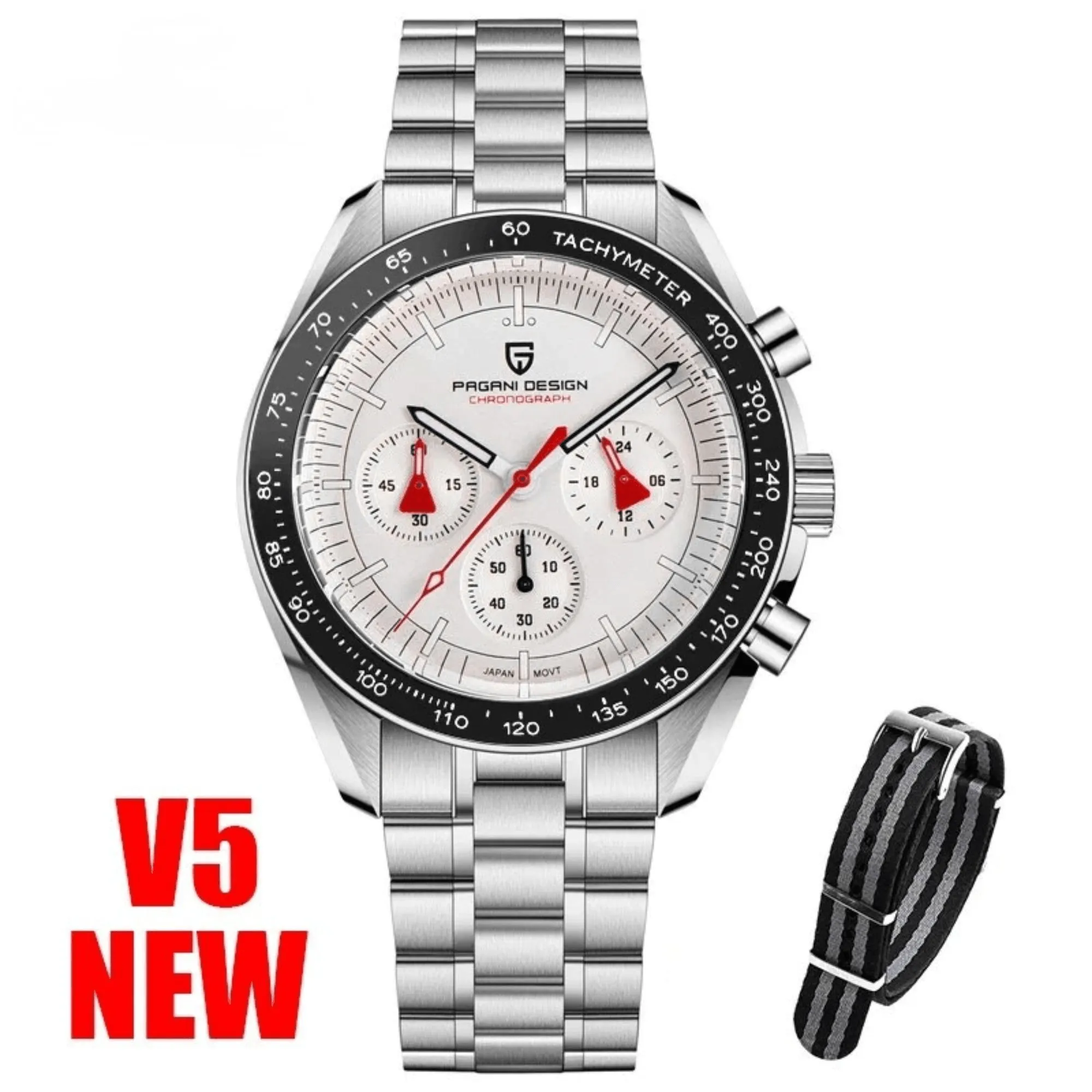 Men's Omega Speedmaster Moonwatch Homage Watches Luxury Quartz Wrist Watch For Men AR Sapphire Speed Chronograph Automatic Date