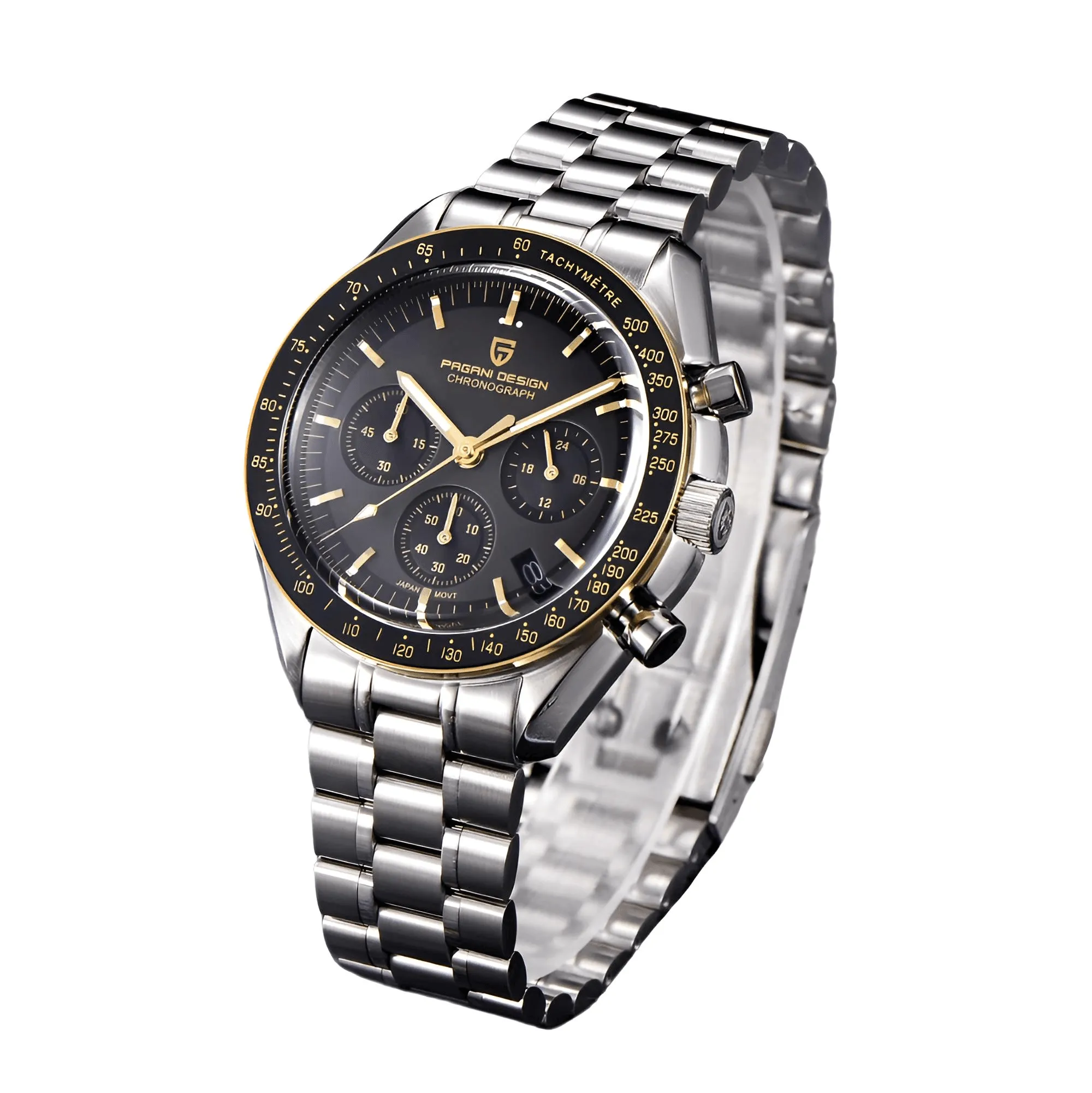 Men's Omega Speedmaster Moonwatch Homage Watches Luxury Quartz Wrist Watch For Men AR Sapphire Speed Chronograph Automatic Date