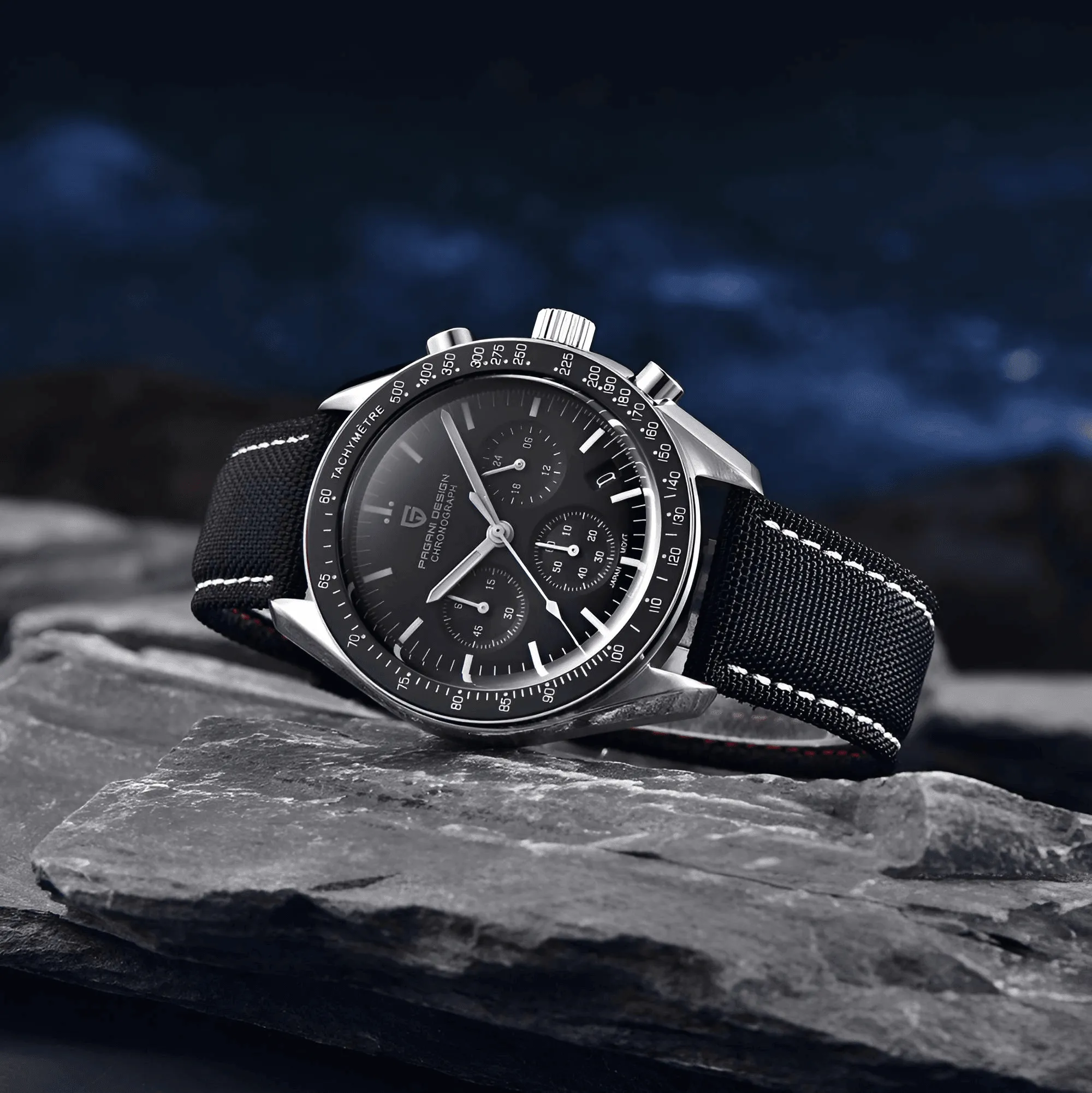 Men's Omega Speedmaster Moonwatch Homage Watches Luxury Quartz Wrist Watch For Men AR Sapphire Speed Chronograph Automatic Date