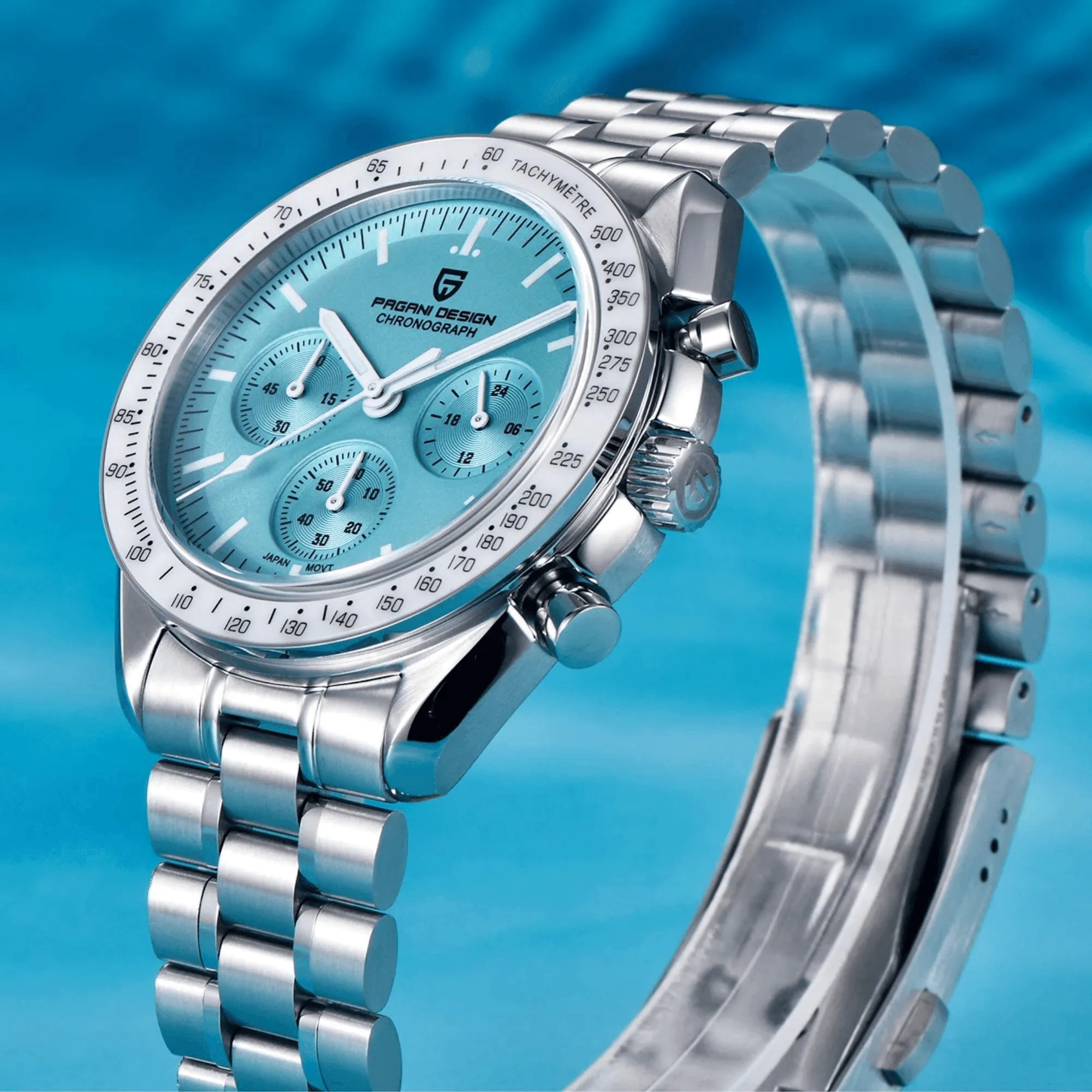 Men's Omega Speedmaster Moonwatch Homage Watches Luxury Quartz Wrist Watch For Men AR Sapphire Speed Chronograph Automatic Date