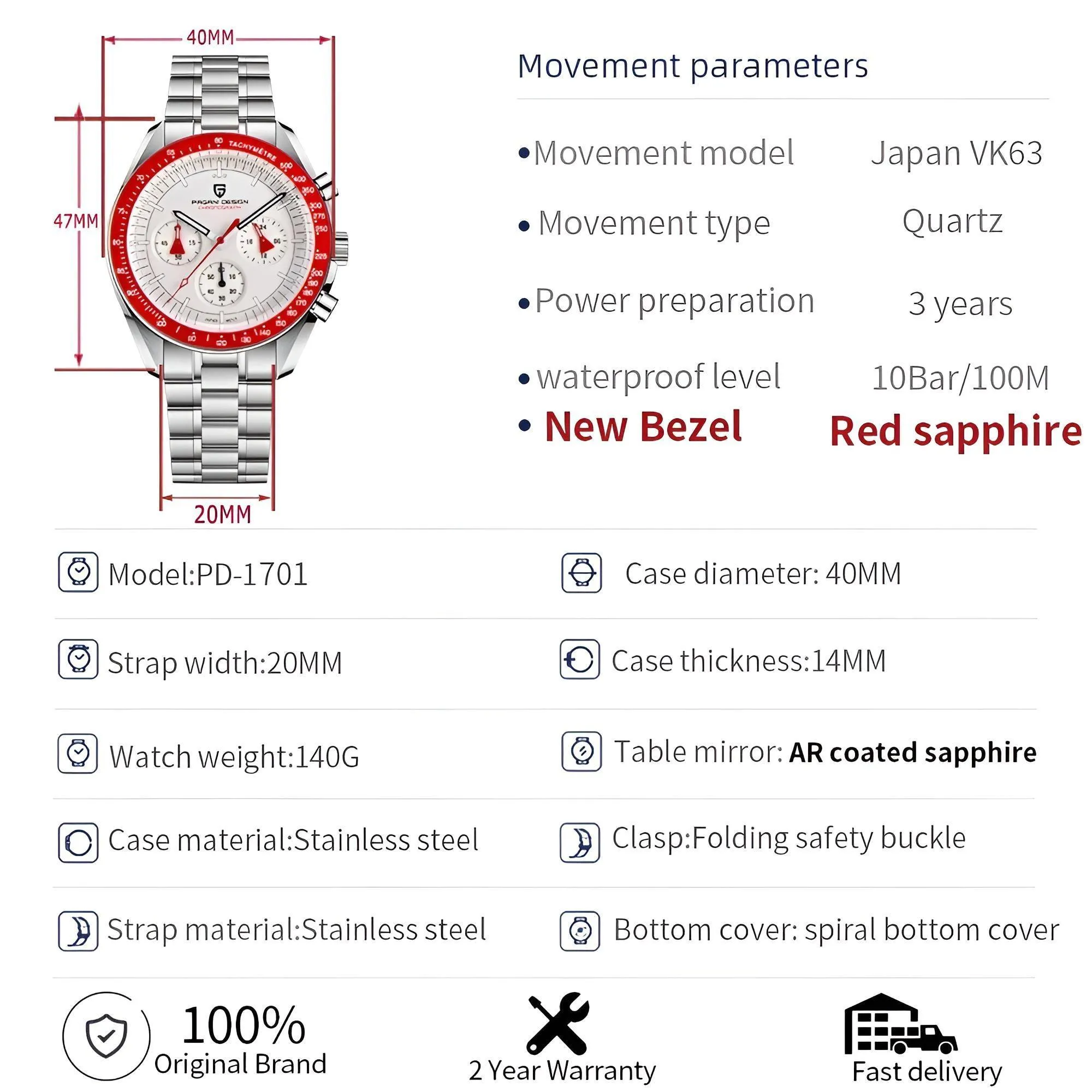 Men's Omega Speedmaster Moonwatch Homage Watches Luxury Quartz Wrist Watch For Men AR Sapphire Speed Chronograph Automatic Date