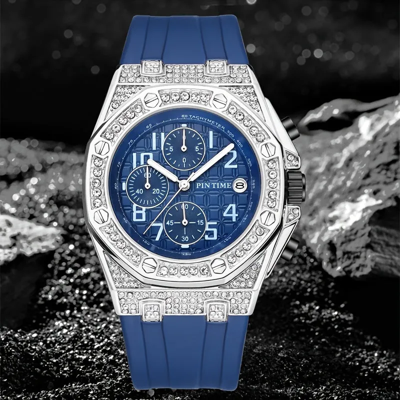 Men's Vintage Round Analog Waterproof Quartz Watch
