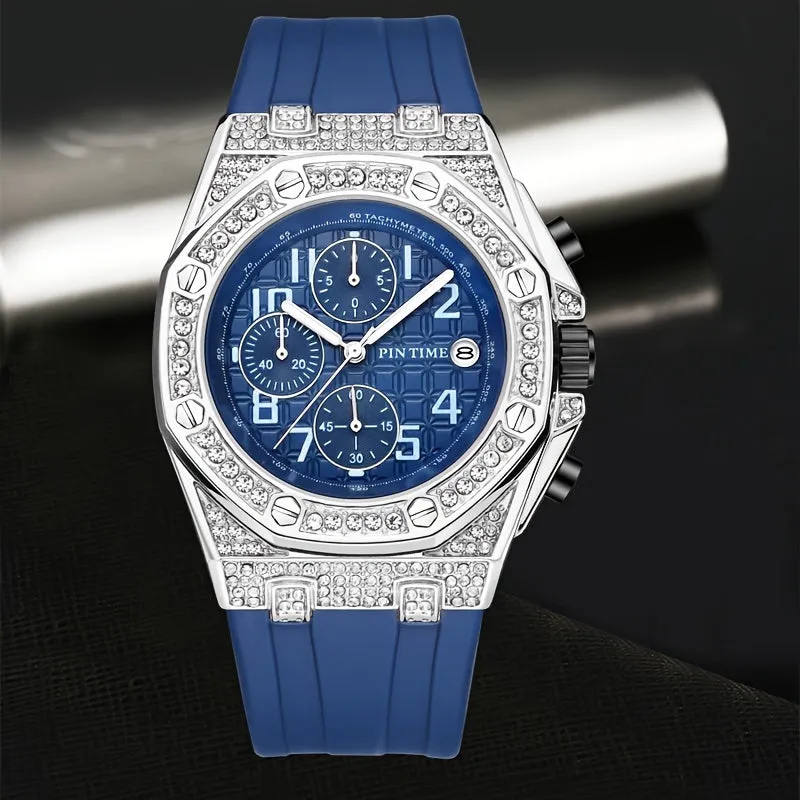Men's Vintage Round Analog Waterproof Quartz Watch