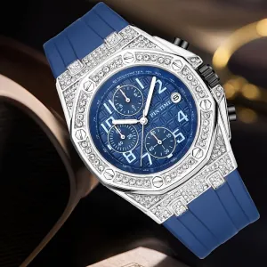 Men's Vintage Round Analog Waterproof Quartz Watch