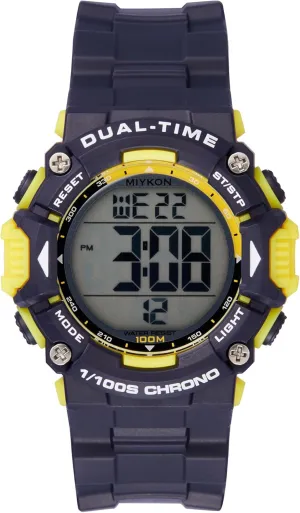 Miykon Womens Sports Digital Watch - Lightweight Shockproof, Super Illuminator, Stopwatch and Timer, Alarm, Dual Time, 24hr Military Time, 100M Water Resistant