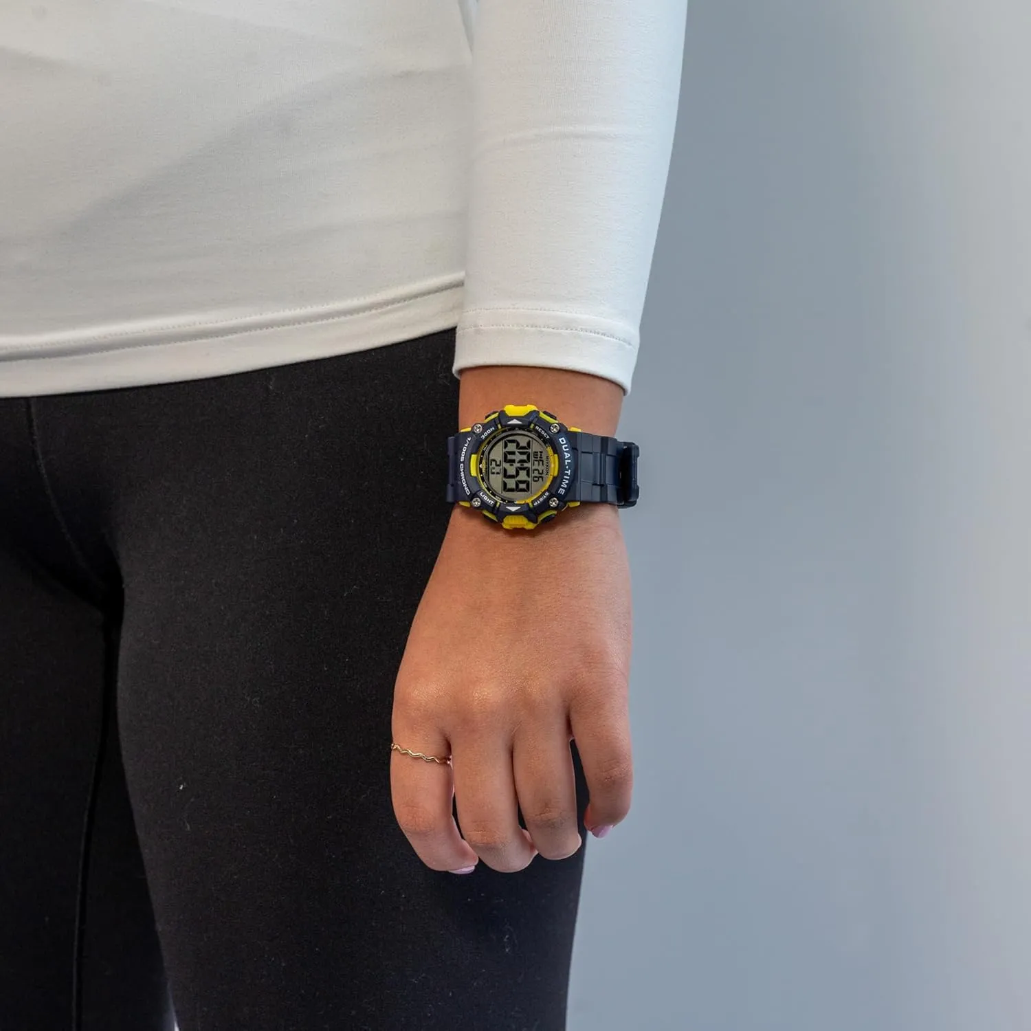 Miykon Womens Sports Digital Watch - Lightweight Shockproof, Super Illuminator, Stopwatch and Timer, Alarm, Dual Time, 24hr Military Time, 100M Water Resistant