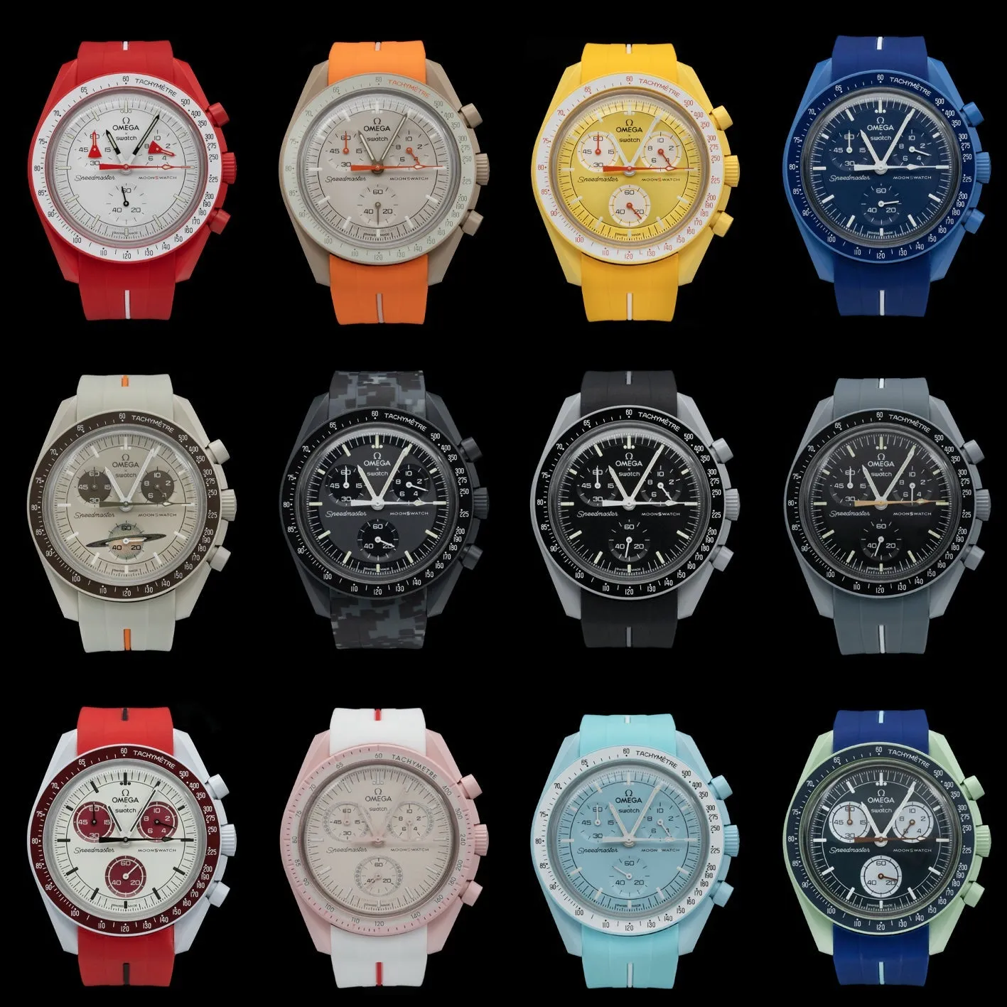 Moonswatch Collection - 11 Planets   Moonshine Gold - Full Set for ONE WEEK ONLY!