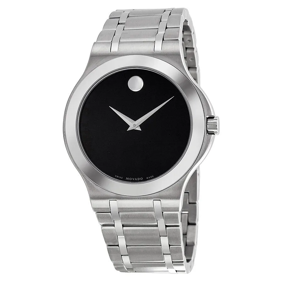Movado Corporate Exclusive Black Dial Stainless Steel Men's Watch 0606276