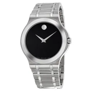 Movado Corporate Exclusive Black Dial Stainless Steel Men's Watch 0606276