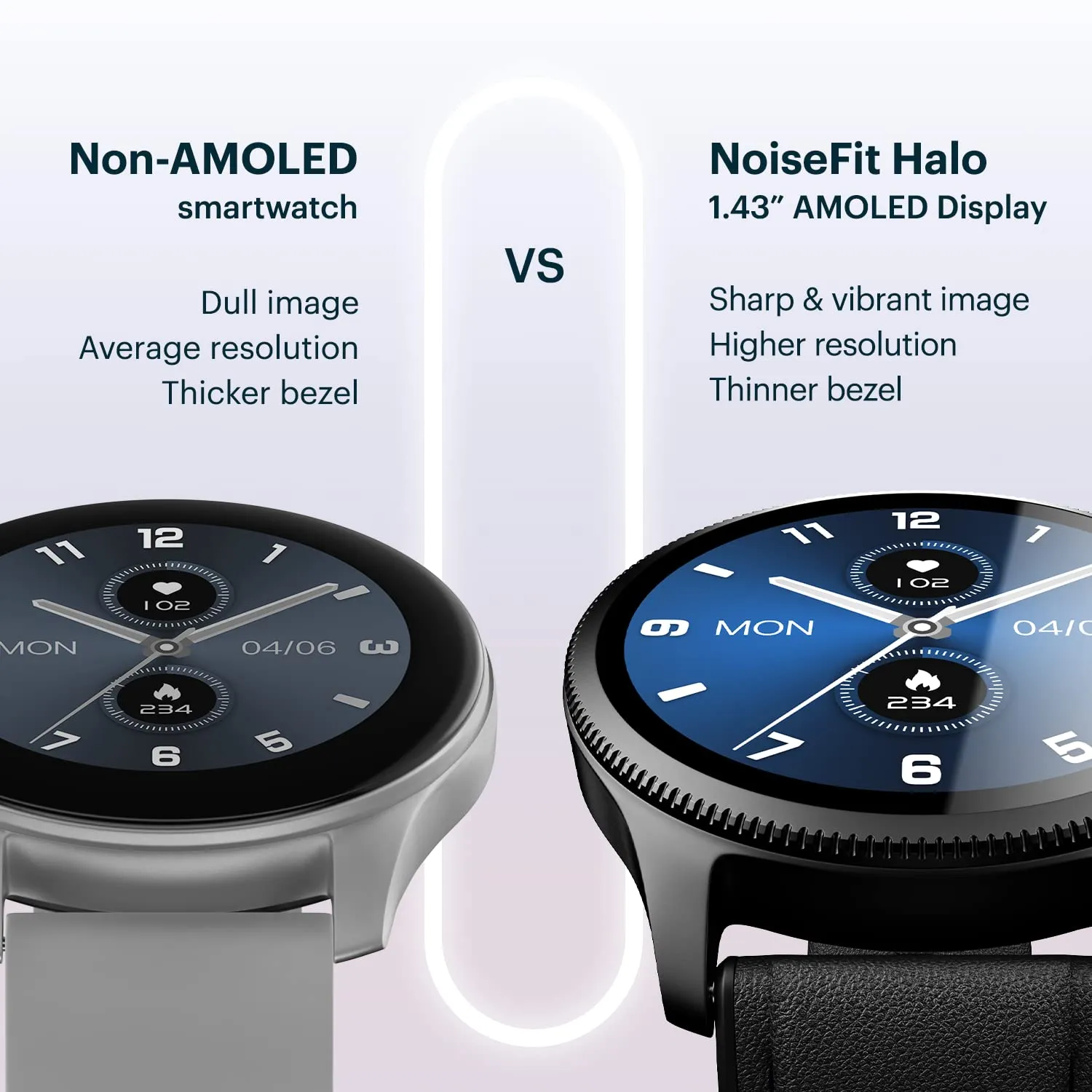 NoiseFit Halo 1.43" AMOLED Display, Bluetooth Calling Round Dial Smart Watch, Premium Metallic Build, Always on Display, Smart Gesture Control, 100 Sports Modes (Forest Green)