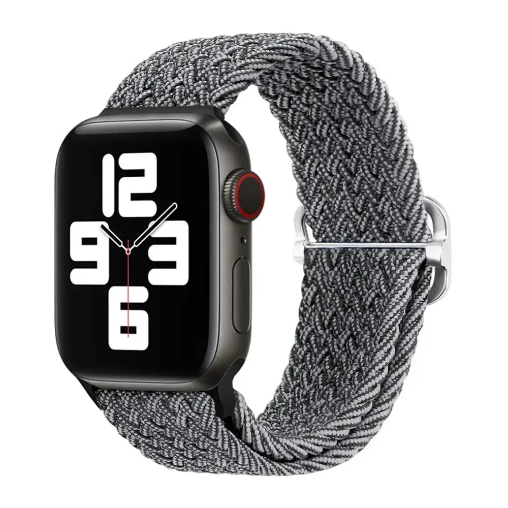 Nylon Strap for Apple Watch Ultra 2 Band 49mm 40mm 44mm 41mm S10 46mm Elastic Braided Loop Bracelet IWatch Series 9 8 7 6 SE 5 4