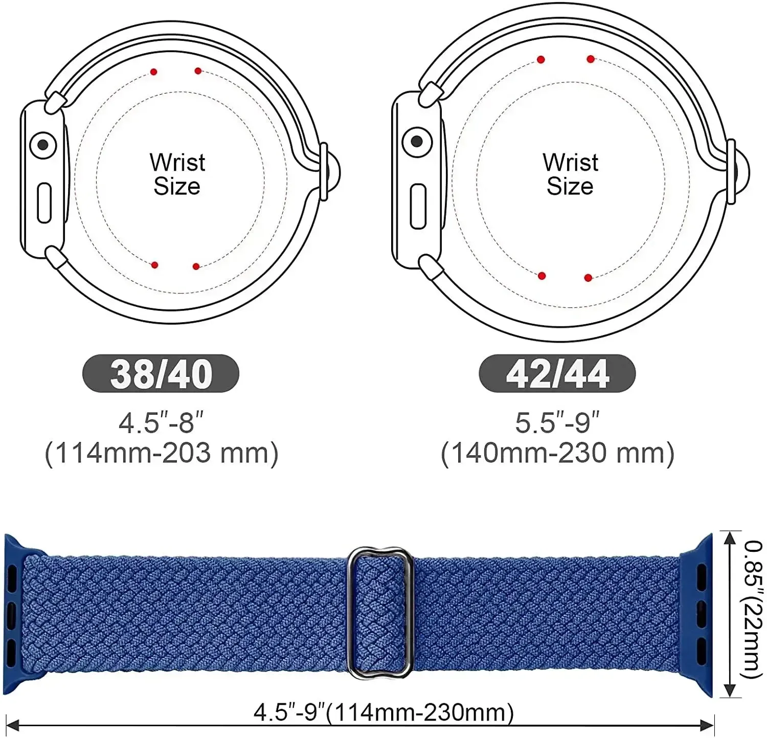 Nylon Strap for Apple Watch Ultra 2 Band 49mm 40mm 44mm 41mm S10 46mm Elastic Braided Loop Bracelet IWatch Series 9 8 7 6 SE 5 4