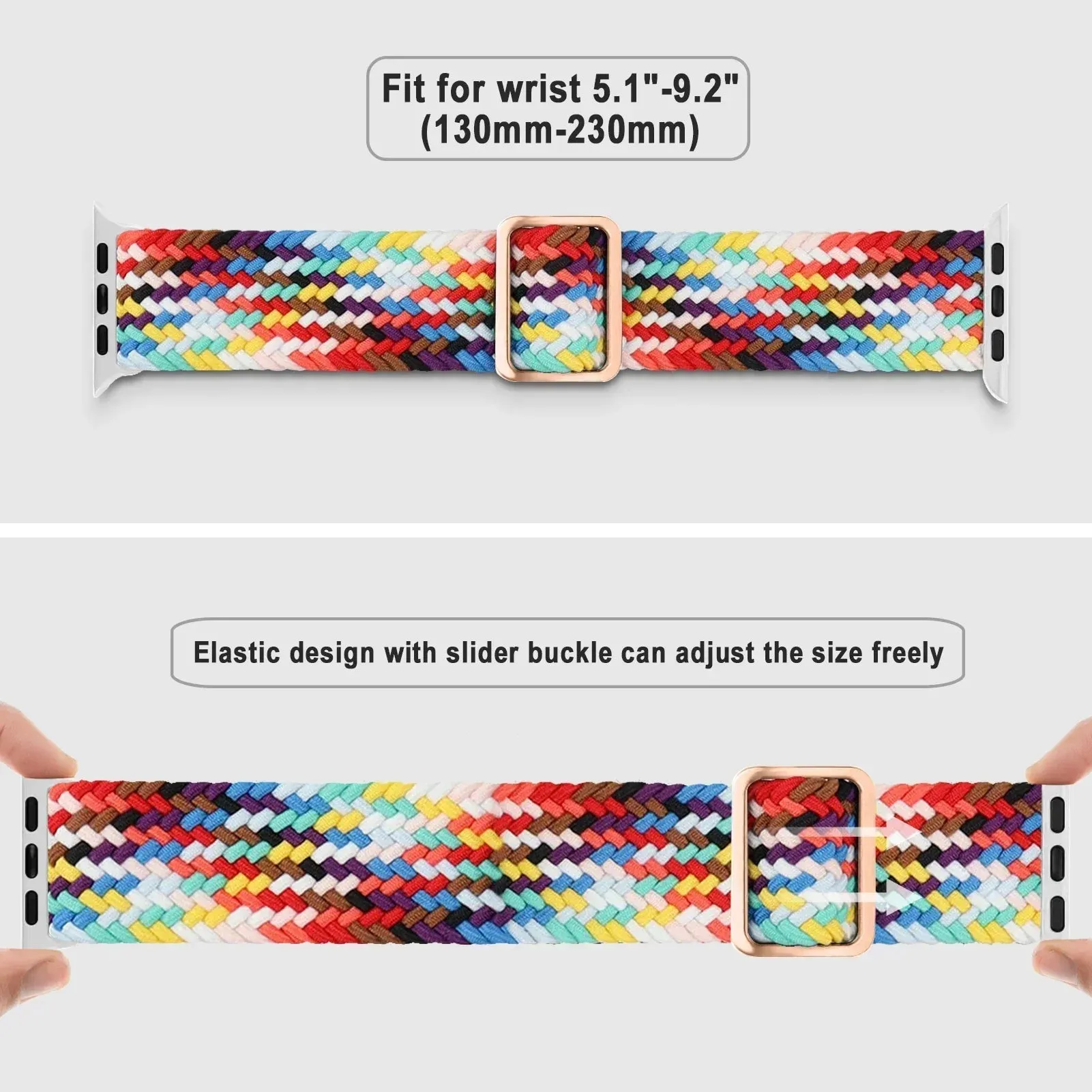 Nylon Strap for Apple Watch Ultra 2 Band 49mm 40mm 44mm 41mm S10 46mm Elastic Braided Loop Bracelet IWatch Series 9 8 7 6 SE 5 4
