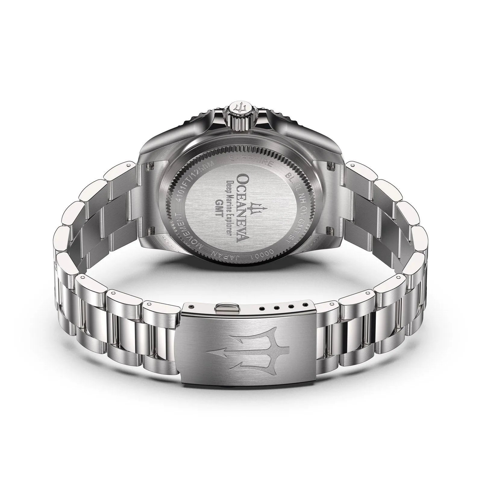 Oceaneva Men's Automatic GMT Watch 1250m Blue Dial Watch