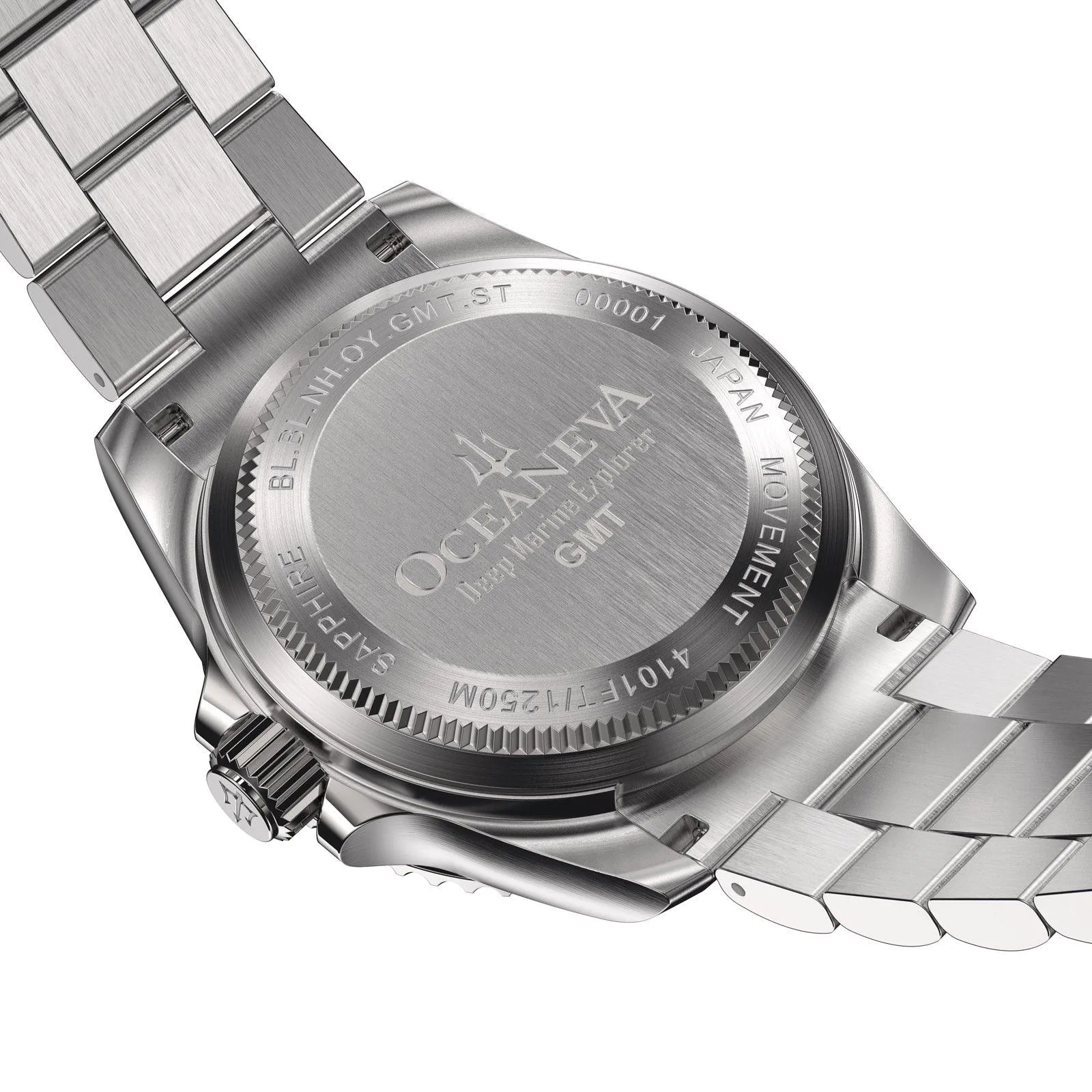 Oceaneva Men's Automatic GMT Watch 1250m Blue Dial Watch