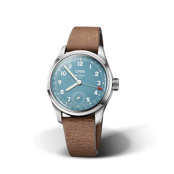 Oris Big Crown - Blue Dial & Brown Leather