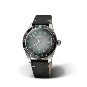 Oris Diver 65 - Grey Dial & Black Strap
